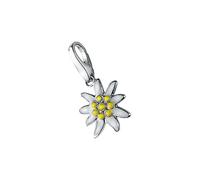 Charm Blume "Edelweiß weiß / gelb, Silber 925", weiß, GIORGIO MARTELLO MILANO, Charms, Damen, Silber 925 (Sterlingsilber) (34068755-0) weiß