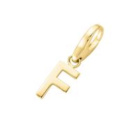 Giorgio Martello Milano Charm Buchstabe F, Silber 925, gold Gold