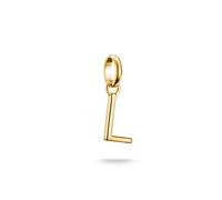 Charm Buchstabe THOMAS SABO "Charm Alphabet/Buchstabe - Connect", gold (gelbgoldfarben), Charms, Damen, L, Silber 925 (recycelt) (28635140-0) gelbgoldfarben