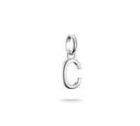 Charm Buchstabe THOMAS SABO "Charm Alphabet/Buchstabe - Connect", silber (silberfarben), Charms, Damen, C, Silber 925 (recycelt) (69056347-0) silberfarben