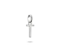 Charm Buchstabe THOMAS SABO "Charm Alphabet/Buchstabe - Connect", silber (silberfarben), Charms, Damen, T, Silber 925 (recycelt) (96984260-0) silberfarben