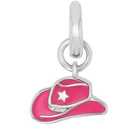 Charm-Einhänger AMOR "Hut", bunt (silberfarben, pink), Charms, Damen, Silber 925 (Sterlingsilber), mit Emaille (93756812-0) silberfarben, pink