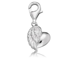 Charm-Einhänger ENGELSRUFER "CHARM HERZFLÜGEL", silber (silber, 925), Charms, Damen, Silber 925 (Sterlingsilber) (585617-0) silber, 925