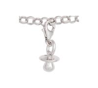 Charm-Einhänger JOBO "Charm Baby-Schnuller", silber (silber 925), Charms, Damen, Silber 925 (Sterlingsilber), 925 Silber rhodiniert (98000337-0) silber 925
