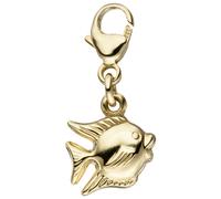 Charm-Einhänger JOBO "Fisch", gold (gelbgold 333), Charms, Damen, Gelbgold 333, 333 Gold (85604357-0) gelbgold 333