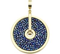 Charm-Einhänger LEONARDO "Anhänger Blanca Clip & Mix", gold (gelbgoldfarben, dunkelblau, schwarz, dunkelblau, schwarz), Charms, Damen, Edelstahl, mit Kristallglas (62677220-0) gelbgoldfarben, dunkelbl