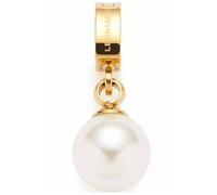 Charm-Einhänger LEONARDO "Anhänger Coco Clip&Mix", gold (gelbgoldfarben, weiß), Charms, Damen, Edelstahl, Perlen, mit Perle (imitiert) (27333047-0) gelbgoldfarben, weiß
