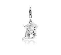 Charm-Einhänger NENALINA "18 Hufeisen Glück 925 Silber, mit Kristallen von Swarovski", silber, Charms, Damen, mit Steinen, Silber 925 (Sterlingsilber) (91393501-0) silber