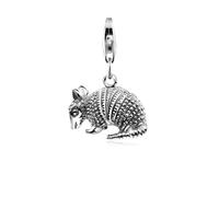 Charm-Einhänger NENALINA "Anhänger Gürteltier 925 Silber", silber, Charms, Damen, ohne Stein, Silber 925 (Sterlingsilber), Charm-Einhänger (95429753-0)