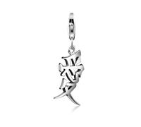 Charm-Einhänger NENALINA "Anhänger Liebe Zeichen Chinesisch Trend 925 Silber", silber, Charms, Damen, ohne Stein, Silber 925 (Sterlingsilber), Charm-Einhänger (71123018-0)