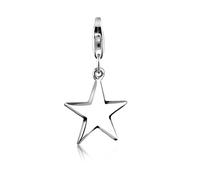 Charm-Einhänger NENALINA "Anhänger Stern Astro Star Basic 925 Silber", silber, Charms, Damen, ohne Stein, Silber 925 (Sterlingsilber), Charm-Einhänger (46623161-0)