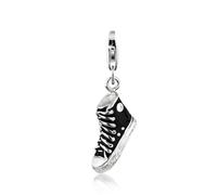 Charm-Einhänger NENALINA "Anhänger Turnschuh Sneaker Emaille 925 Silber", silber, Charms, Damen, ohne Stein, Silber 925 (Sterlingsilber) (96669029-0) silber