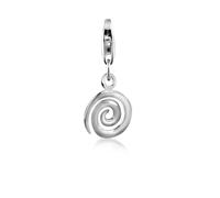 Nenalina Spirale Charm aus 925 Sterling Silber, passend für alle gängigen Charmträger und Bettelarmband 713271-000