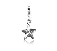 Charm-Einhänger NENALINA "Stern-Anhänger Star Party Astro 925 Silber", silber, Charms, Damen, ohne Stein, Silber 925 (Sterlingsilber) (98046161-0) silber