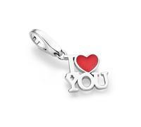 Charm-Einhänger "Schriftzug I love you, Silber 925", silber, GIORGIO MARTELLO MILANO, Charms, Damen, Silber 925 (Sterlingsilber) (73594864-0) silber