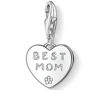 Charm-Einhänger THOMAS SABO "BEST MOM", silber (silberfarben), Charms, Damen, Silber 925 (recycelt) (94231518-0) silberfarben