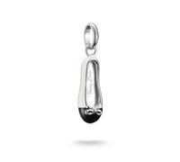 Charm-Einhänger THOMAS SABO "Charm Ballerina-Design - Connect", silber (silberfarben, schwarz, creme), Charms, Damen, Silber 925 (recycelt) (83396243-0) silberfarben, schwarz, creme