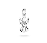 Charm-Einhänger THOMAS SABO "Charm Beschützer der Liebe - Connect", silber (silberfarben, kristallweiß, kristallweiß), Charms, Damen, Silber 925 (recycelt), mit Zirkonia (synth.) (67933539-0) silberfa
