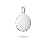 Charm-Einhänger THOMAS SABO "Charm Coin groß - Connect", silber (silberfarben), Charms, Damen, Silber 925 (recycelt) (98062905-0) silberfarben