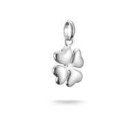 Charm-Einhänger THOMAS SABO "Charm Glücksklee 3D - Connect", silber (silberfarben), Charms, Damen, Silber 925 (recycelt) (67483108-0) silberfarben