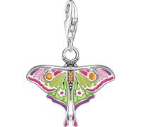 Charm-Einhänger THOMAS SABO "Charm Nachtfalter bunt", bunt (silberfarben, orange, orange), Charms, Damen, Silber 925 (recycelt), mit Zirkonia (synth.) (16974566-0) silberfarben, orange, orange