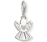 Charm-Einhänger THOMAS SABO "Engel mit Herz", silberfarben, Charms, Damen, Silber 925 (recycelt), Diamantsplitter (458537-0) silberfarben