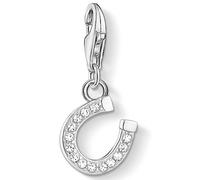 Charm-Einhänger THOMAS SABO "Hufeisen", bunt (silberfarben, weiß, weiß), Charms, Damen, Silber 925 (recycelt), mit Zirkonia (synth.) (19670850-0) silberfarben, weiß, weiß
