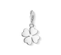 Charm-Einhänger THOMAS SABO "Kleeblatt-Design", silber (silberfarben), Charms, Damen, Silber 925 (recycelt) (443573-0) silberfarben