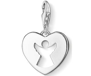 Charm-Einhänger THOMAS SABO "Schutzengel-Herz", silber (silberfarben), Charms, Damen, Silber 925 (recycelt) (58155252-0) silberfarben