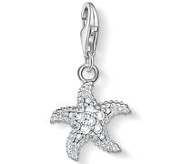Charm-Einhänger THOMAS SABO "Seestern", bunt (silberfarben, weiß, weiß), Charms, Damen, Silber 925 (recycelt), mit Zirkonia (synth.) (99246537-0) silberfarben, weiß, weiß