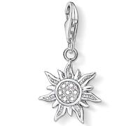 Charm-Einhänger THOMAS SABO "Sonne", bunt (silberfarben, weiß, weiß), Charms, Damen, Silber 925 (recycelt), mit Zirkonia (synth.) (73937165-0) silberfarben, weiß, weiß