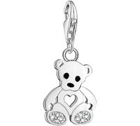 Thomas Sabo Charm-Anhänger Teddybär mit Herz weiß 1119-041-14