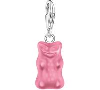 Charm-Einhänger THOMAS SABO "THOMAS SABO x HARIBO Schmuck: Charm", bunt (silberfarben, pink, pink), Charms, Damen, Silber 925 (recycelt), mit Kristallglas (20050301-0) silberfarben, pink, pink