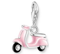 Charm-Einhänger THOMAS SABO "Vespa", rosa (silberfarben, rosa, schwarz), Charms, Damen, Silber 925 (recycelt) (76954159-0) silberfarben, rosa, schwarz