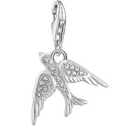 Charm-Einhänger THOMAS SABO "Vogel", bunt (silberfarben, weiß, weiß), Charms, Damen, Silber 925 (recycelt), mit Zirkonia (synth.) (17376401-0) silberfarben, weiß, weiß