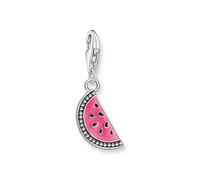 Charm-Einhänger THOMAS SABO "Wassermelone-Motiv bunt", silber (silberfarben, rosa, grün), Charms, Damen, Silber 925 (recycelt) (64357356-0) silberfarben, rosa, grün