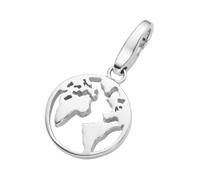 Charm-Einhänger "Weltkugel, Travel, Silber 925", silber, GIORGIO MARTELLO MILANO, Charms, Damen, Silber 925 (Sterlingsilber) (15517801-0) silber