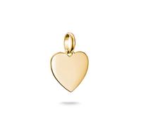 Charm Herz THOMAS SABO "Charm Herz - Connect", gold (gelbgoldfarben), Charms, Damen, Silber 925 (recycelt) (82179142-0) gelbgoldfarben