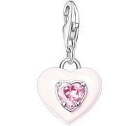 Thomas Sabo Schmuck 1915-041-9 Charm-Anhänger Herz mit Pinkfarbenem Stein