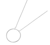 Charm-Kette GIORGIO MARTELLO MILANO "Kreis Anhänger, Silber 925" Halsketten Gr. 70 cm, Silber 925 (Sterlingsilber), silberfarben (silber) Damen Charms Armbänder Ketten (44638530-0)