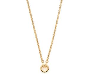 Charm-Kette LEONARDO "70 gold Paola Clip&Mix", gold (gelbgoldfarben), Halsketten, Damen, Edelstahl, L: 70 B: 3,4mm, B:3,4mm (41087421-0) gelbgoldfarben