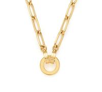 Charm-Kette LEONARDO "Estrella Clip&Mix" Gr. 45, gold (gelbgoldfarben), Halsketten, Damen, 45, Edelstahl, L: 46,5 B: 5mm, Ketten mit Anhänger, B:5mm (17185740-45) gelbgoldfarben