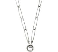 Charm-Kette LEONARDO "Halskette Consenza Clip&Mix", silber (edelstahlfarben), Halsketten, Damen, Edelstahl, L: 70 B: 8mm, B:8mm (41695556-0) edelstahlfarben