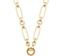 Leonardo 024266 Damen-Halskette 65 Mathilde Clip&Mix Edelstahl goldfarben