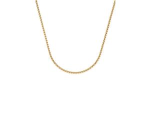 Charm-Kette LEONARDO "Liv Clip&Mix" Gr. 90, gold (gelbgoldfarben), Halsketten, Damen, 90, Edelstahl, L: 90 B: 2mm, B:2mm (84064554-90) gelbgoldfarben