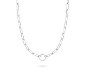 Charm-Kette TAMARIS "Schmuck Geschenk Edelstahl Charm Halskette The Link Chain", edelstahlfarben, Halsketten, Damen, Edelstahl, L: 45 B: 0,93mm, B:0,93mm (96636042-0) edelstahlfarben