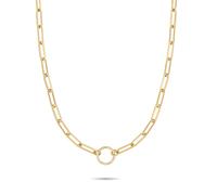 Charm-Kette TAMARIS "Schmuck Geschenk Edelstahl Charm Halskette The Link Chain", gelbgoldfarben, Halsketten, Damen, Edelstahl, L: 45 B: 0,93mm, B:0,93mm (91326321-0) gelbgoldfarben