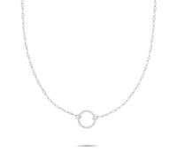 Charm-Kette TAMARIS "Schmuck Geschenk Edelstahl Charm Halskette The Lip Chain", silber (edelstahlfarben), Halsketten, Damen, Edelstahl, L: 45 B: 0,5mm, B:0,5mm (10696248-0) edelstahlfarben