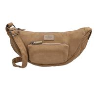 Charm London - Umhängetasche Damen Mittelgroß Crossbody Bag - Kleine Handtasche für Alltag & Büro mit Verstellbarem Schultergurt, Hauptfach & Fronttasche mit Reißverschluss - Taupe