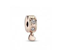 Pandora Clips Charm 782253C01 Infinite Hearts Sparkling Metall 14kt rose vergoldet Moments